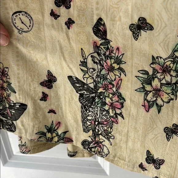 Hell Bunny Skull and Floral Pinup Sundress - Picture 5 of 9